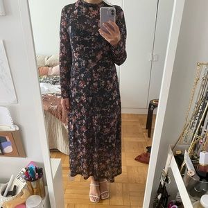 Mesh Runway Dress—Twilight & Floral